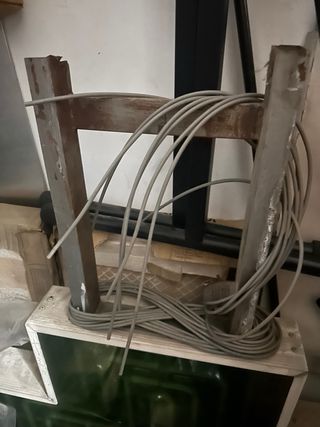 Cruz de farmacia antigua verde