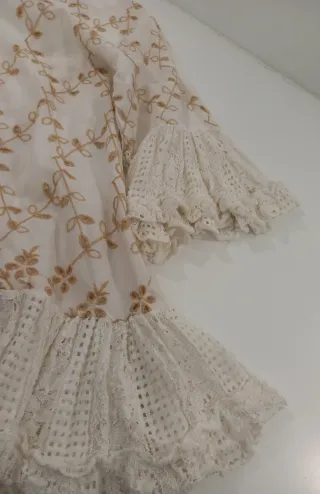 Blusa Vintage Dressing Bordada