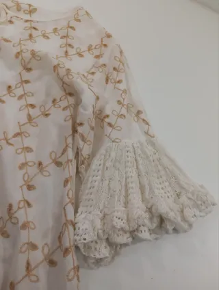 Blusa Vintage Dressing Bordada