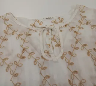 Blusa Vintage Dressing Bordada