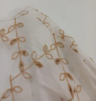 Blusa Vintage Dressing Bordada