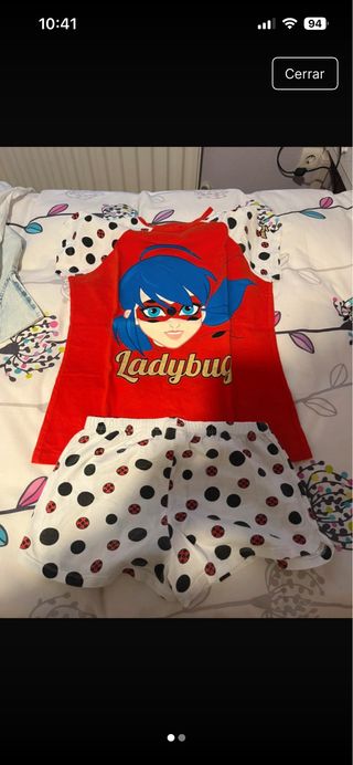 Pijama niña Ladybug Talla 14