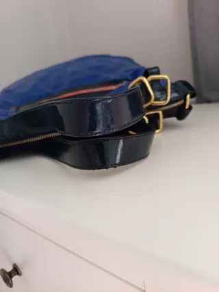 Bolso Adolfo Dominguez Negro y Azul