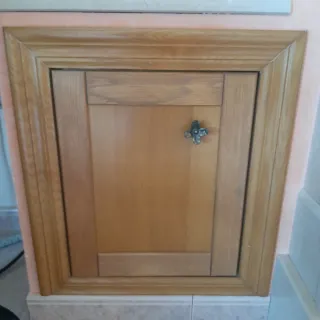 5 Puertas Madera Haya y 2 con Cristal de 72 cm.