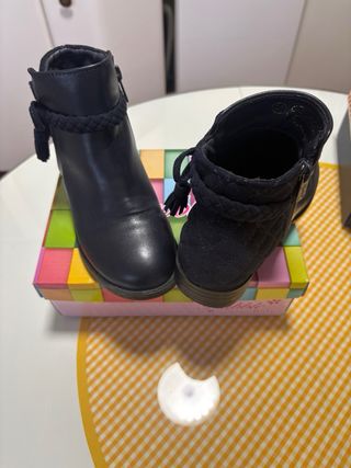 Botines marino polipiel niña