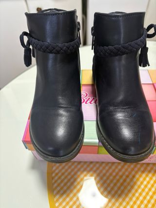 Botines marino polipiel niña