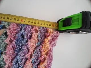 Pañoleta cuello o toquilla para niña multicolor