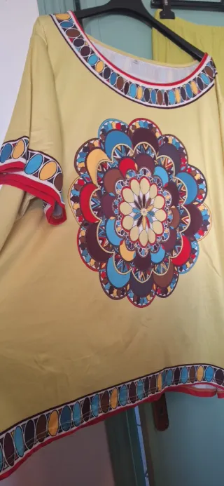 Completo estivo giallo acido taglia 7 xl