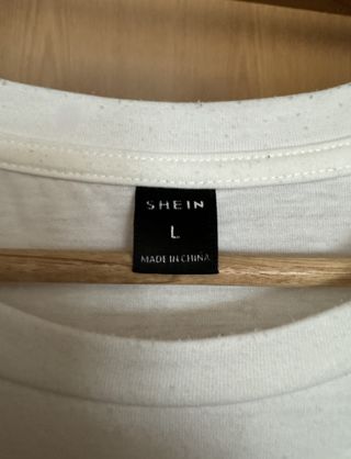 T-shirt Shein C'est La Vie Paris Branca