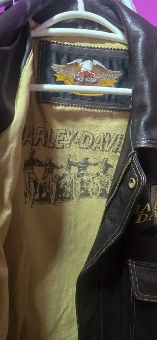 Cazadora Piel Harley-Davidson Marrón