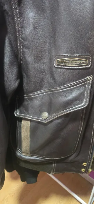 Cazadora Piel Harley-Davidson Marrón