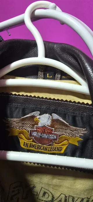 Cazadora Piel Harley-Davidson Marrón