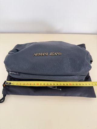 Bolso Clutch de piel Armani azul