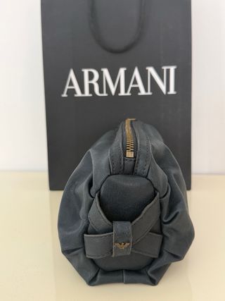 Bolso Clutch de piel Armani azul