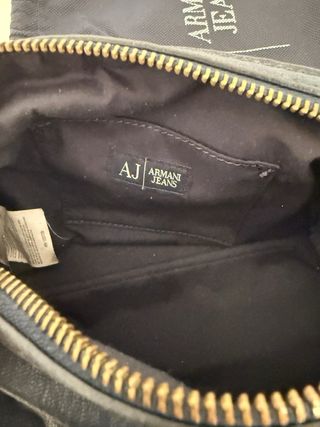 Bolso Clutch de piel Armani azul