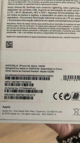 iPhone SE 2020 128GB Nero