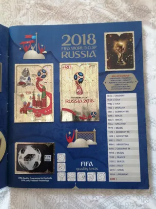Álbum Cromos Mundial Rusia 2018 Panini