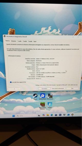 PC Acer 500GB 16GB RAM