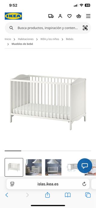 Cuna IKEA blanca