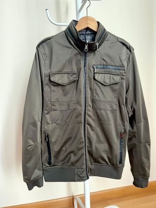 Chaqueta Zara Reversible Verde Oliva