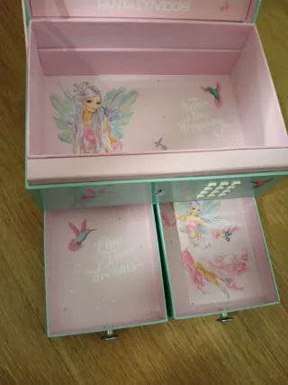 Joyero Fantasy Model azul con clave