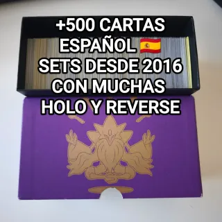 Lote +500 Cartas Pokémon Español