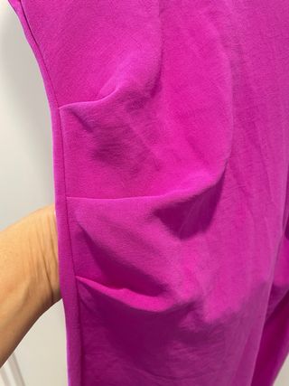 Vestido Zara Fucsia Midi