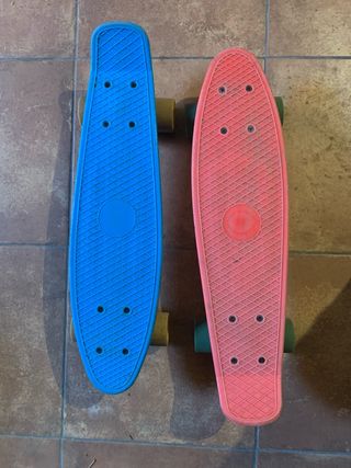 2 Monopatines para Niños (Azul y Rojo)