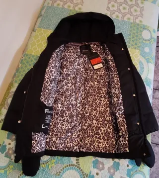 Parka Geox Mujer Talla 42 Negra Nueva