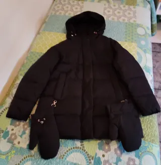 Parka Geox Mujer Talla 42 Negra Nueva