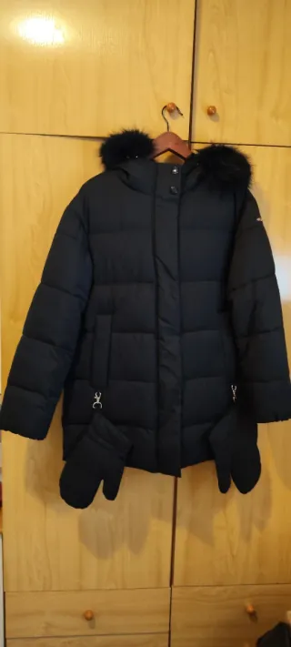 Parka Geox Mujer Talla 42 Negra Nueva