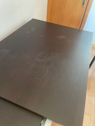 Mesa de comedor extensible wengué