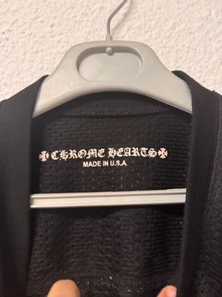 Camiseta Fútbol Chrome Hearts Negra