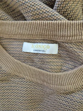 Jersey Cortefiel Marrón Texturizado