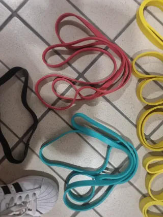 2 Mancuernas Rusas 6kg y gomas elacticas