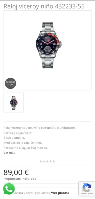 Reloj Viceroy Kids Plata