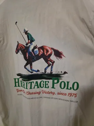 Camisa de zara manga corta con estampado de polo