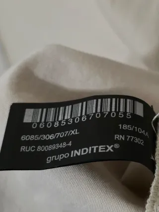 Camisa de zara manga corta con estampado de polo