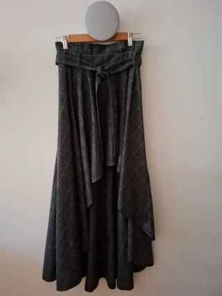 Falda Tartán Asimétrica