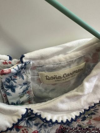 Vestido y culotte niña flores doña carmen