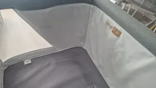 Minicuna colecho con estampado espacial