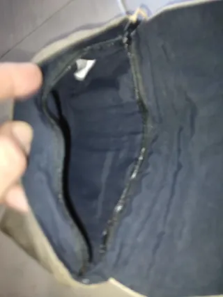 Bolso BAOBAG beige y verde militar