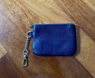 Borsellino nero in vera pelle