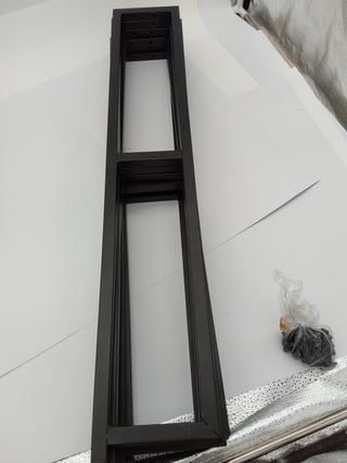 Zinus Justin Letto 150x190 cm - Altezza 36 cm con Spazio di Archiviazione Sotto il Letto - Struttura in Metallo - Nero