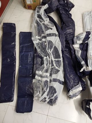 VOUNOT Tenda Pieghevole Gazebo 3x3m con Pulsante Centrale