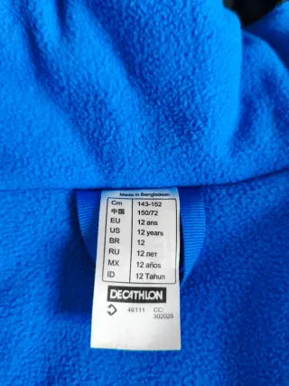 Chaqueta de Nieve Niñ@ Wedze Azul/Negra