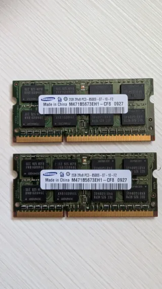 Módulos memoria RAM DDR3 2x2GB