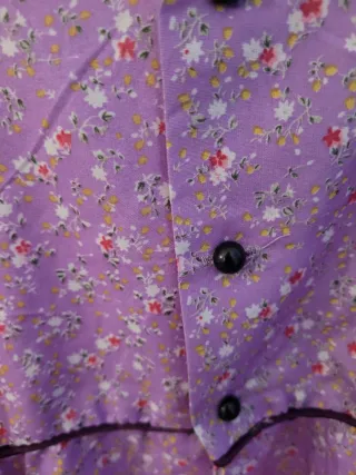 Blusón fallero mujer morado y rosa. Talla 36