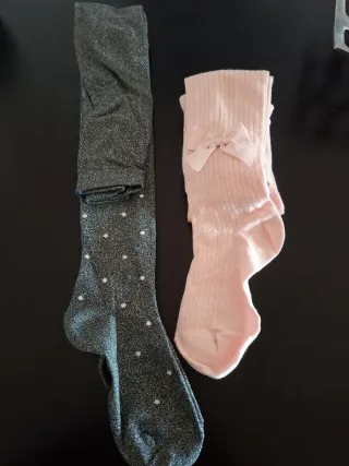 Lote 2 leotardos niña 9-10 años