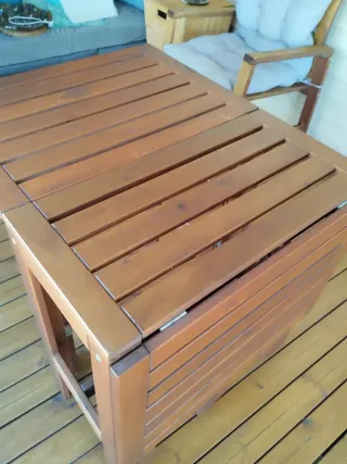 Mesa madera plegable